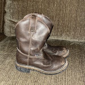 Justin cowboy boots - brown leather - 13D